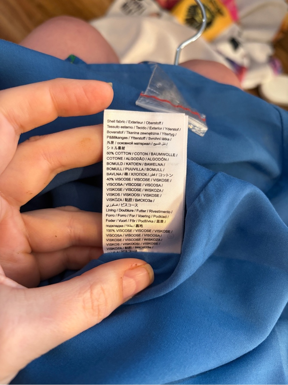 FARM Rio Blue and Yellow Tropical Puff-Sleeve Midi Dress - Picture 13 of 13